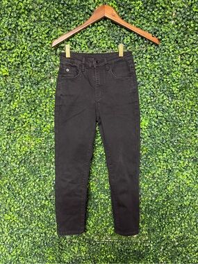 Alexander Bling Classic High-Rise Black Straight Jeans size 27